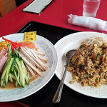 蓬莱閣 - 冷麺と焼き飯のセット