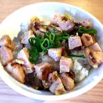 中村麺三郎商店 - チャーシューネギダレご飯￥300　2017.5.6