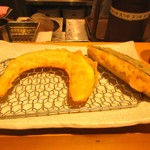 天ぷらまきの - カボチャと茄子