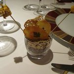 レ セゾン - フォアグラの串とインカの目覚めのチップス