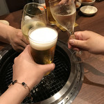 焼肉虎龍 浪漫亭ROMANTEI - 食べロガーな乾杯（静止）♪