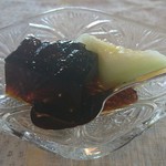 美豆木 - サービスのコーヒーゼリー＆メロン