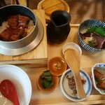 龍神丸 - 実際出てきた定食。メニュー表と違い過ぎます…