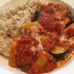 旬穀旬菜カフェ - ライスは白米と玄米から選べました。