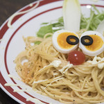 うさぎの明太子クリームパスタ