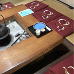 そば玄 藪椿 - 食べ終えました。囲炉裏は、掘りごたつ風でした