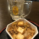 なごみ - 豚キムチ炒め250円とハイボール