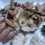 文福 - さらに毛がにの足がどかって出てきました。初めてかにをうまいとおもえたのかも