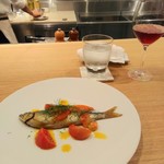 ラ・トラース - 鮎とトマトと青柚子のコンフィ