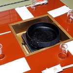 金谷 - すき焼き　テーブル