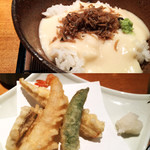 Ajisai Shin - 湯葉じゃこ丼。これさえあればいい。天ぷらもしっかりしたボリューム。