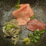 焼肉虎龍 浪漫亭ROMANTEI - 牛タン刺し・生センマイ・心臓刺し