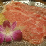 焼肉虎龍 浪漫亭ROMANTEI - Ａ5サーロインの焼きしゃぶ(4人分)