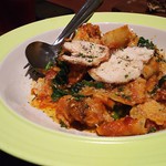 PASTA HOUSE AW kitchen - 1707_PASTA HOUSE AW kitchen Jakarta_MALTAGLIATI WITH CHICKEN TOMATO SAUCE@80,000Rp(鶏肉とトマトソースのパスタ) 