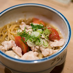 うを徳 - 2017.7 金目鯛の白子とイサキの白子の冷製パスタ