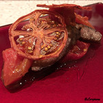 日本料理 TOBIUME - 博多和牛のイチボと完熟トマトの桃太郎