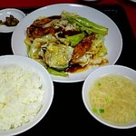 Taikouen - Y定食　回鍋肉片　780円＋料理大盛り150円
