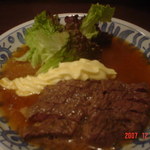 くじら料理　一乃谷 - 鯨ステーキ