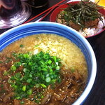 Shirakawa Soba - 牛肉ひもかわ＆とうふめしＳ