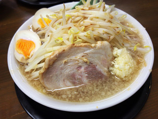 麺屋 輝 - 輝らーめん　麺・野菜普通盛り