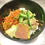 ちゃぁ～まぁじゅん - ゴーヤーチャンプルーにんじんしりしりーポークタマゴ