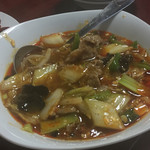 中国四川料理 天府仙臺 - 2017年7月。水煮牛肉（唐辛子煮）1200円。