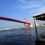 料亭 金鍋 - 若松の渡船場より。