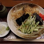 福招庵 - 冷し揚げなす蕎麦（大盛）