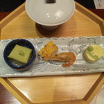 無庵 - 季節の前菜盛合せ 