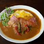 カフェノモカ - カレーセット・ベーコンチョイス(850円)です。