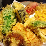 季節の野菜の天ぷら