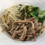 北方拉麵之家 - 榨雪菜肉絲(小、拉麵、汁無し)NT$75≒280円