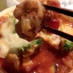 南国酒場リバーサイド - ハンバーグとズッキーニとトマトのチーズ焼きアボカドのせ