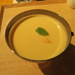 まる富 - 29年7月　水菓子　宮崎マンゴー寄せ、豆乳ソース