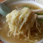 千石や - 塩ラーメンはちぢれ麺