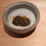 鮨 さかい - あわびの肝のたまり漬け