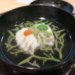 青華こばやし - 29年7月　鱧ジュンサイの椀