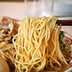 らーめん もりかわ - たちうお醤油ラーメン（麺）