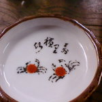 漬物を食べた後の小皿