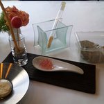 アミューズ　試験管を利用するとは面白いです