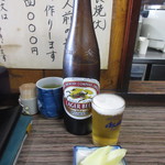 田代 - 瓶ビールは、キリンラガー大瓶
