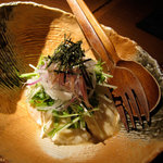 京都ぎおん まろまろ庵 羽重 恵比寿店 - 京野菜と豆腐のサラダ