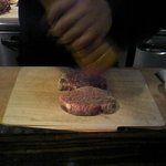 野口太郎 - 近江牛のハネシタに塩コショウ