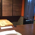 欧割烹 清水 - 個室のカウンター♪