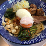 らーめんやまふじ - やまふじまぜそば　９００円　〆ご飯付き