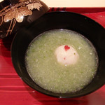 銀座 しのはら - きょうまいべすと。オクラのすりながし。