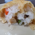 釜あげうどん 長田 in 香の香 - いなり寿し断面