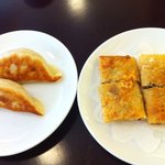 茗圃 - ランチ　ミニコース　餃子と湯葉巻き揚げ
