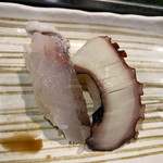 みつば寿司 - 料理写真:真鯛 タコ