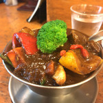トマト - 和牛ビーフジャワカレー＋季節の野菜入り(\2,300+480)